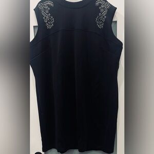 BRAND NEW Signature Collection Rhinestone Embellished Sleeveless Mini Dress 3XT